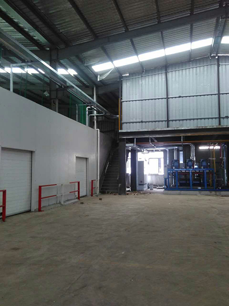 上海山普生鲜供应链公司冷库工程内部图片